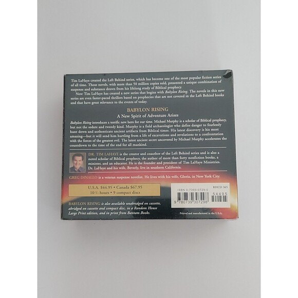 NEW Babylon Rising Unabridged 9-Disc AUDIO BOOK CD Biblical Prophecy Tim LaHaye - Picture 2 of 2